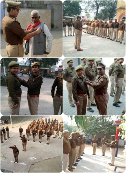 गोंडा पुलिस लाइन में मनाया गया पुलिस झंडा दिवस।  रिपोर्ट :- पंकज कुमार सिंह।