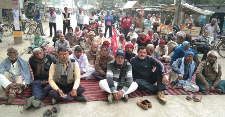 बिहार राज्य किसान सभा के आह्वान पर प्रखंड क्षेत्र में दिखा  व्यापक बंदी का असर 