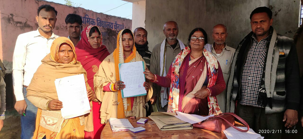 बगहा प्रखंड के पतिलार में वार्ड संख्या 16 में सेविका सहायिका का हुआ चयन।
