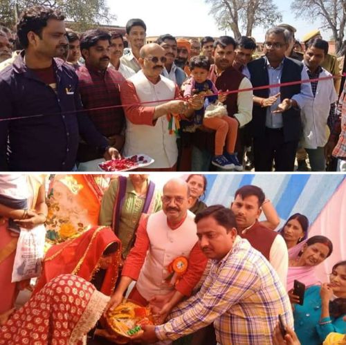 विधायक ने किया जन आरोग्य मेले का उद्घाटन, महिलाओं की गोदभराई, बच्चों का कराया अन्नप्राशन। रिपोर्ट :- पंकज कुमार सिंह।