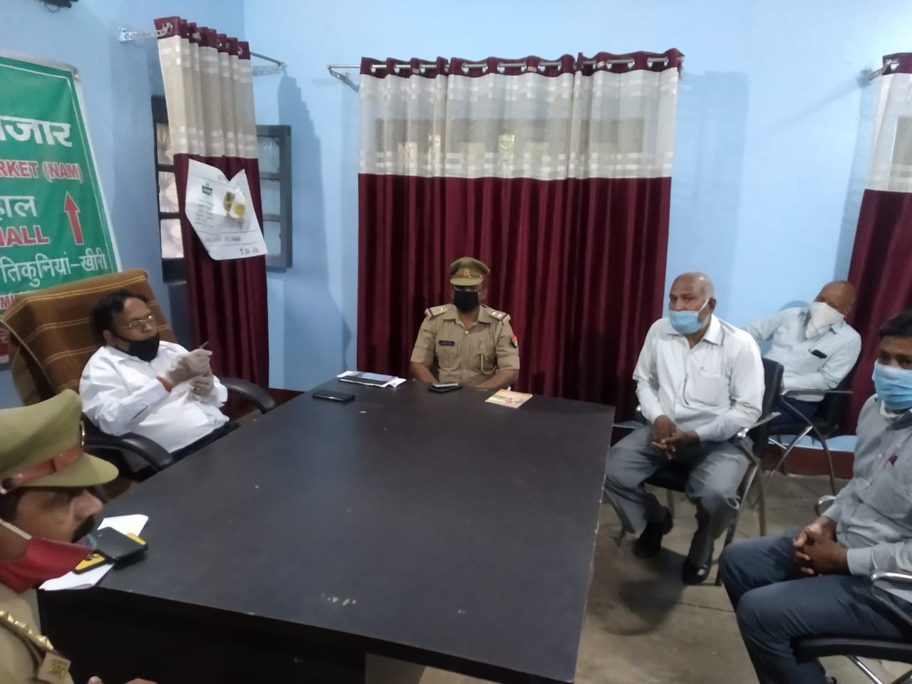 एसडीएम की अध्यक्षता में मंडी समिति में बैठक का आयोजन