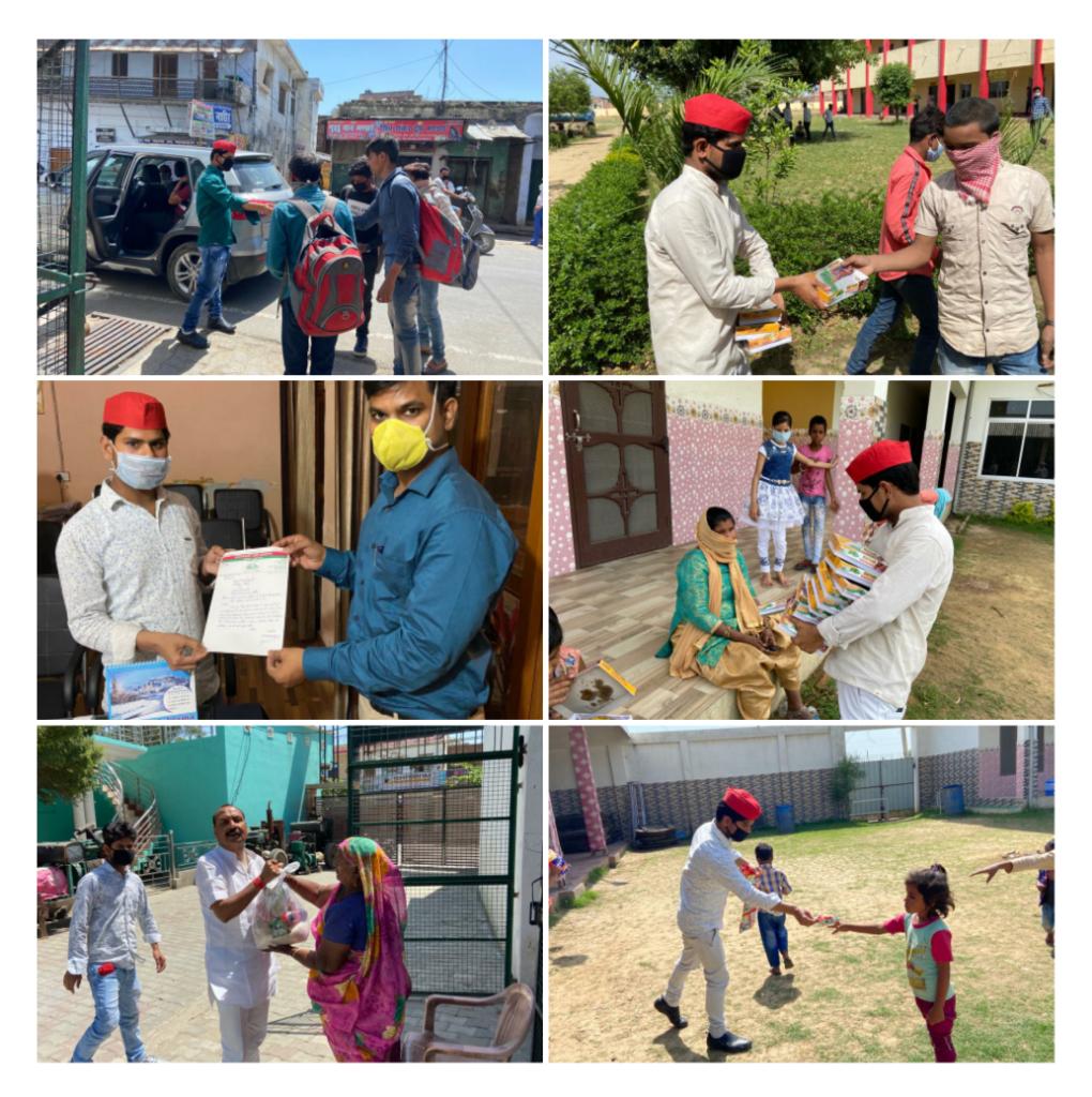 सपा का छात्र नेता कोरोना योद्धा बनकल लोगों की मदद कर रहा है हर पल हम लोगों को के साथ कुछ ना कुछ सहायता करते नजर आ रहे हैं