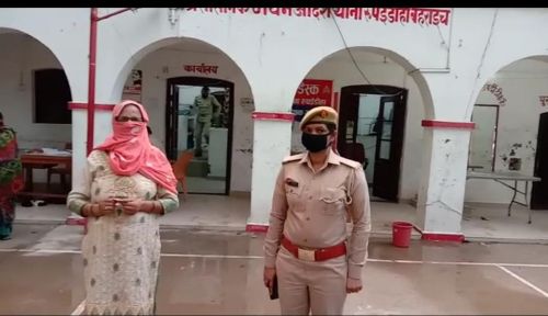 कोरोना महामारी व लाकडाउन का उलंघन कर बीडी व तम्बाकू बेच रही एक महिला गिरफ्तार।