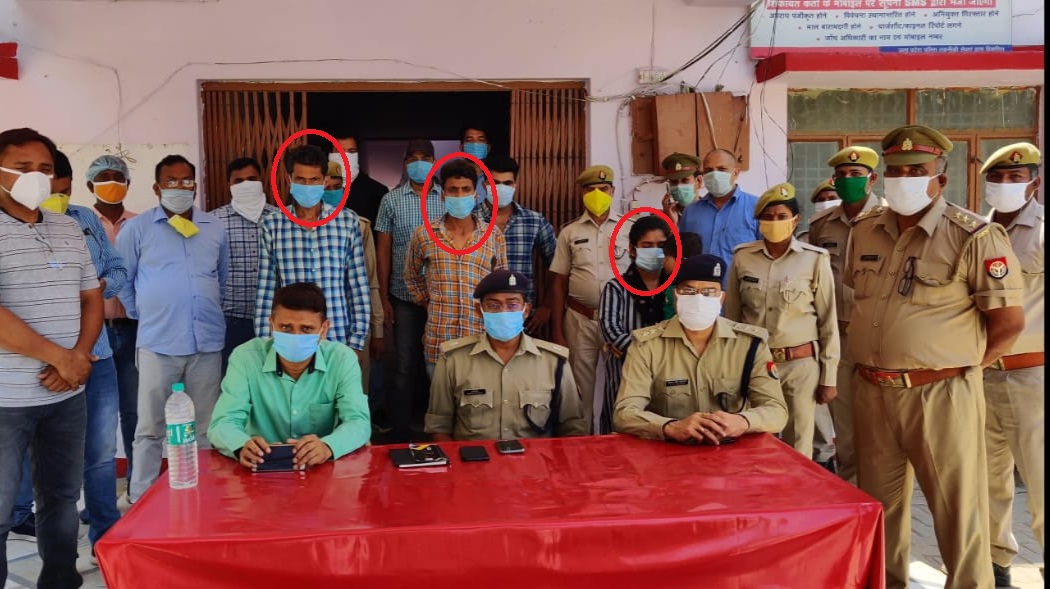 अपरहण कांड का खुलासा  एक महिला सहित 3 आरोपी गिरफ्तार