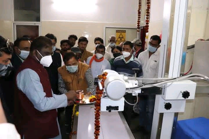 रायसेन जिले के साँची प्रथमिक स्वास्थ केंद्र मे एक्सरे मशीन का शुभारभ