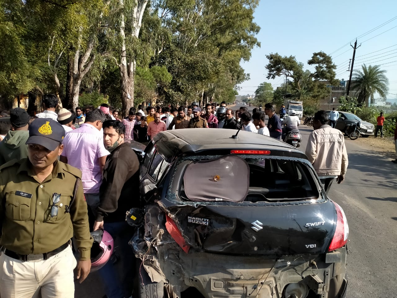 रायसेन जिले के सलामतपुर भोपाल बिदिशा रोड़ पर एक्सीडेंट