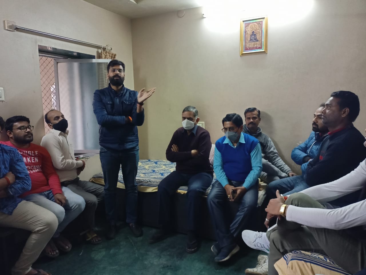 ऋषभदेव धर्मशाला परिषर में कॉंग्रेस की बैठक सम्पन्न । 