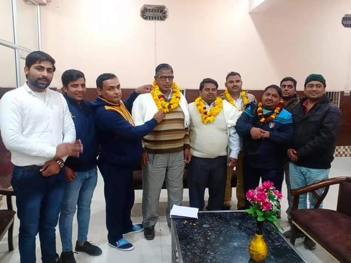पत्रकार समाज कल्याण समिति के  तहसील अध्यक्ष राजेश चौधरी का जट्टारी में हुआ भव्य स्वागत l