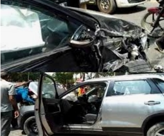 तेजस्वी यादव के काफिले के साथ हुआ हादसा 10 गाड़ियां आपस में टकराई
