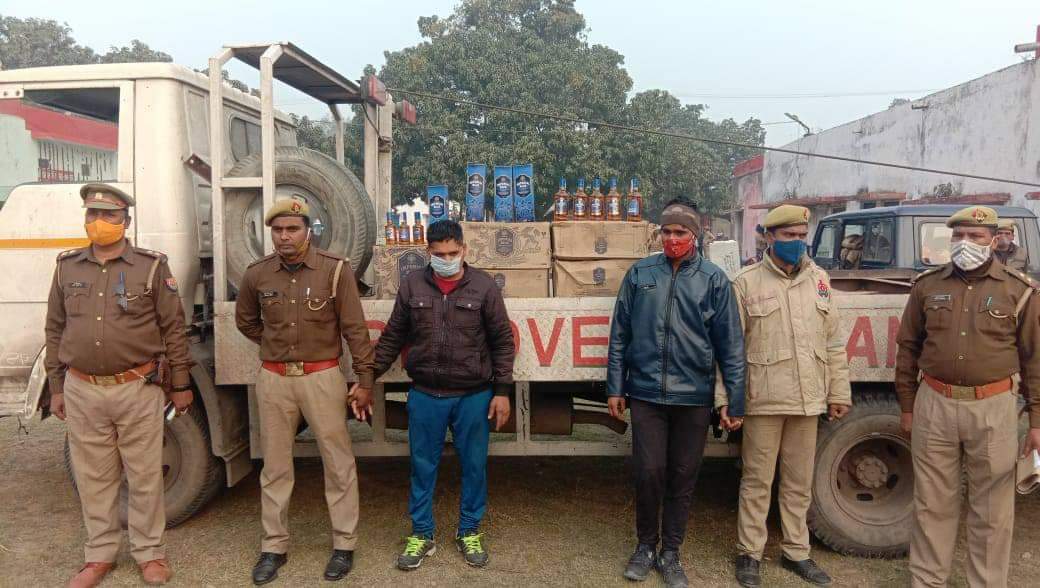 रिकवरी वैन से हरियाणा निर्मित 126 पेटी अवैध अंग्रेजी शराब सहित कुल 16 लाख की बरामदगी, 02 अभियुक्तों की गिरफ्तारी*