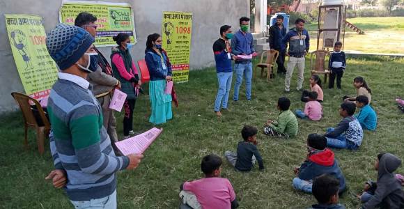 चाइल्ड लाइन टीम सवाई माधोपुर द्वारा शिव कॉलोनी खेरदा में  ओपनहाउस प्रोग्राम का आयोजन