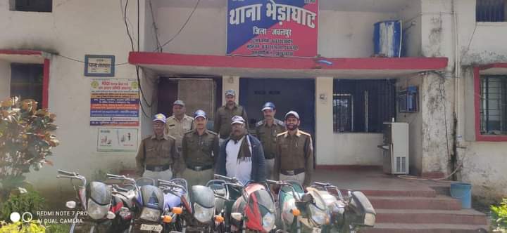 3 वाहन चोर गिरफ्तार, चुराये हुये 6 दुपहिया वाहन कीमती 3 लाख रूपये के जप्त