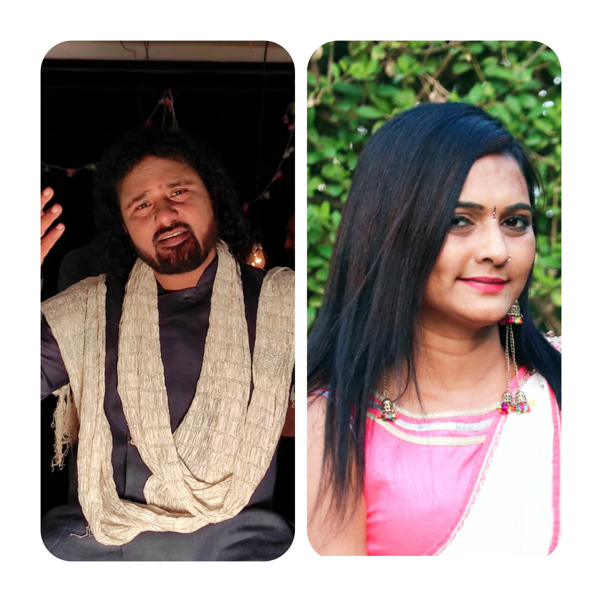 भावनगर की कवयित्री अंजना गोस्वामी और गायक सुदेश परमार को "शब्दों का फूल" गज़ल के लिए विशेष सम्मान मिला