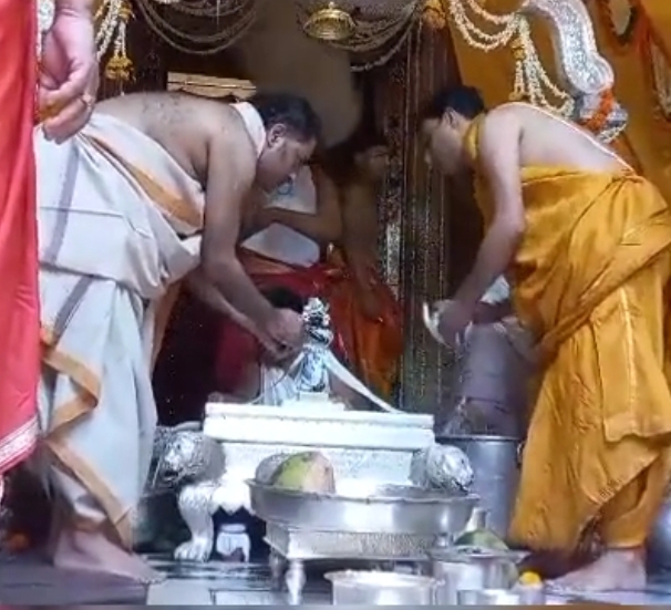 वृंदावन के सुप्रसिद्ध ठाकुर श्रीराधारमण लाल जू का प्राकट्योत्सव धूमधाम से मनाया गया