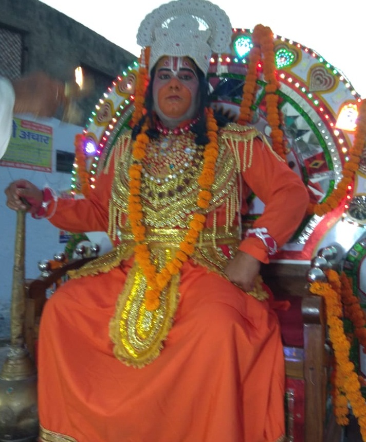 हनुमानजी की सवारी का नगर मे हुआ भ्रमण