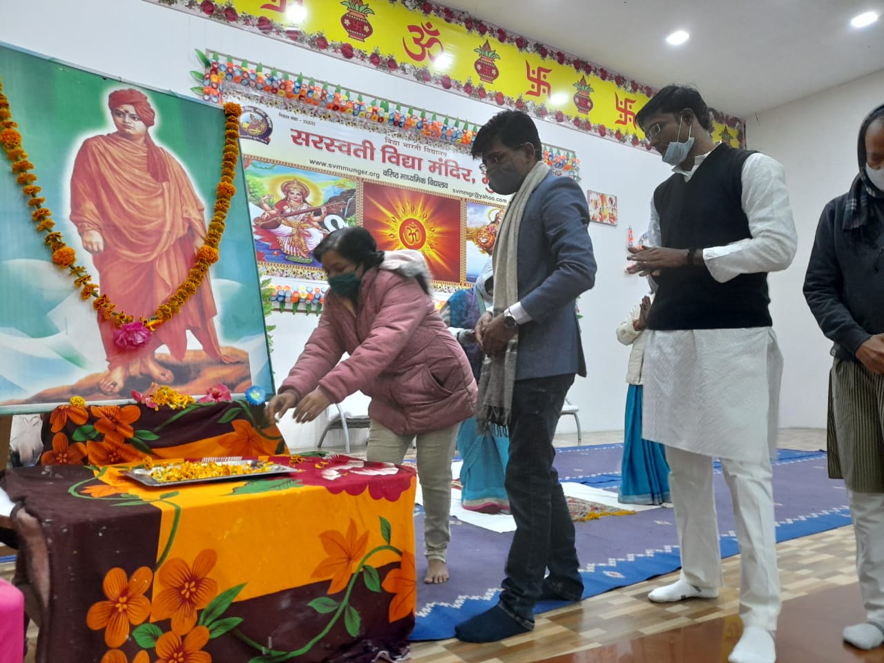 सरस्वती विद्या मंदिर, मुंगेर में युवा दिवस के रूप में मनाई गई स्वामी विवेकानंद का जन्म दिवस।