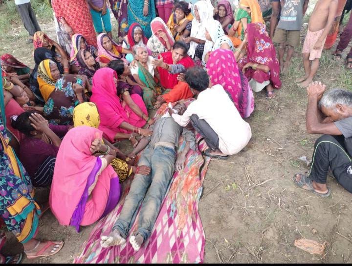 पैर फिसल जाने से नाले में गिरा युवक हुई मौत 