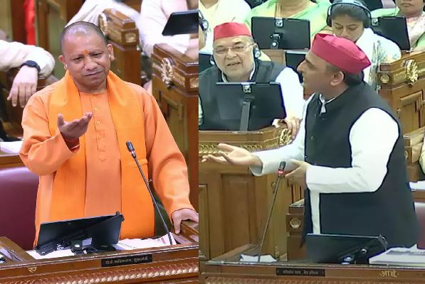 विधानसभा में सीएम योगी और अखिलेश के बीच में तीखी बहस