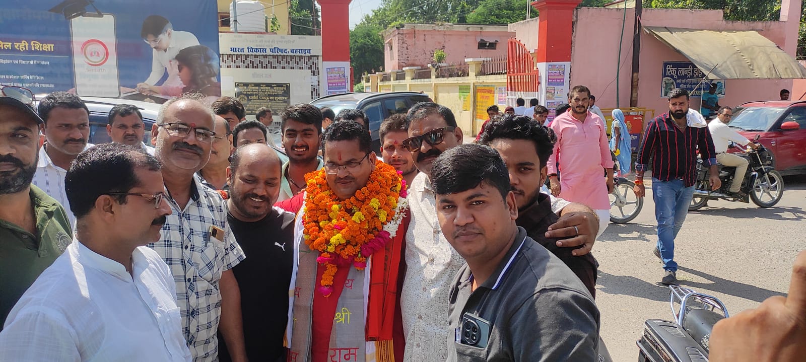 श्रावस्ती के नवनियुक्त भाजपा जिलाध्यक्ष का भव्य स्वागत,माल्यार्पण व अभिनंदन।