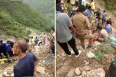 खाई में गिरी बस, 13 की मौत, 16 घायल