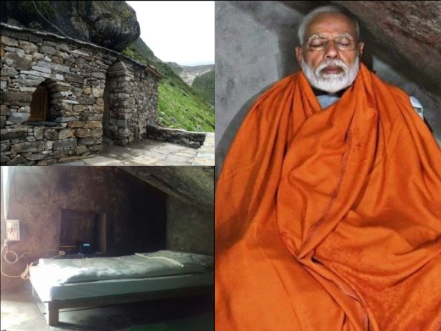 जिस गुफा में PM मोदी ने गुज़ारी रात, वो बेड, टेलिफोन से लेकर खाने-पीने तक की सुविधा से है लैस