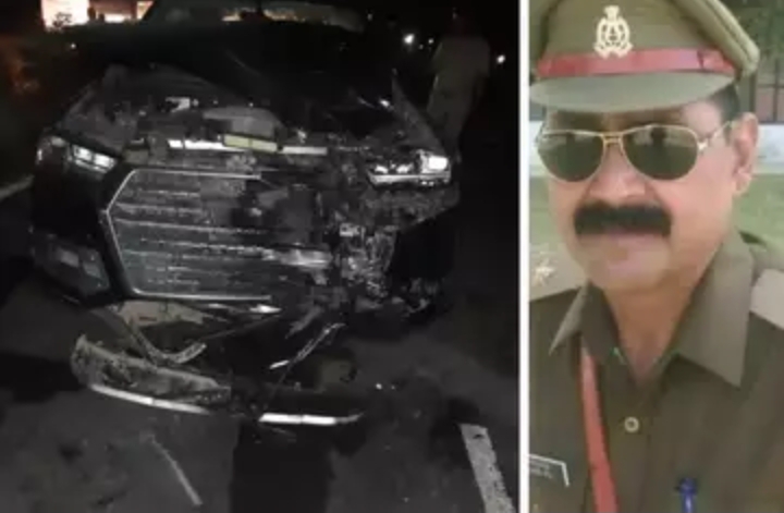 तेज रफ्तार OD कार ने दारोगा और सिपाही को रौंदा, मौत