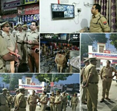 बहराइच पुलिस कप्तान ने किया पैदल गश्त, सभी थाना प्रभारी व चौकी प्रभारियों को दिये कड़े निर्देश....नसीम खान....