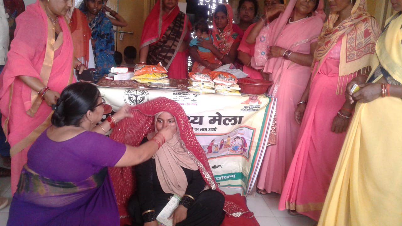 बहराइच* *आंगनवाड़ी के द्वारा खैरा बाजार में सुपोषण मेले का किया गया आयोजन* *रिपोर्ट दीपक कुमार*